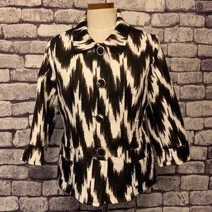 Saint Tropez West 3/4 Sleeve Jacket Size M